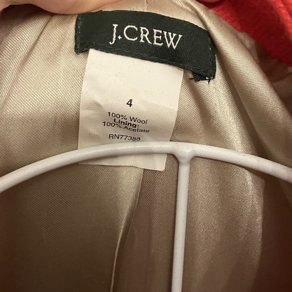 J. Crew 100% Wool  Coral Women's Blazer Sz 4 - Picture 2 of 8